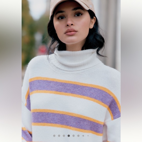 ANTHROPOLOGIE Daily Practice Karigan Sweater Dress Turtleneck Edition - Picture 2 of 7